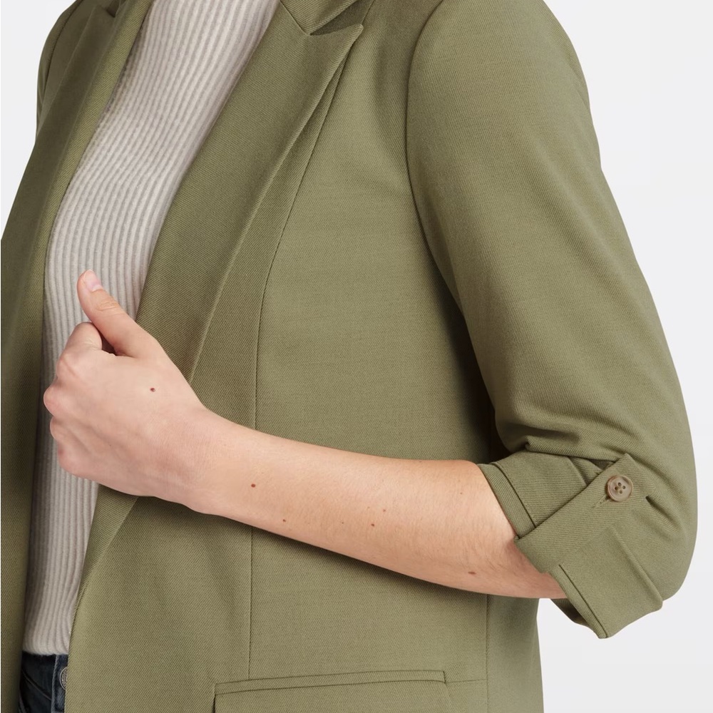 Boyfriend Oversized Olive Blazer - Picture 6 of 6